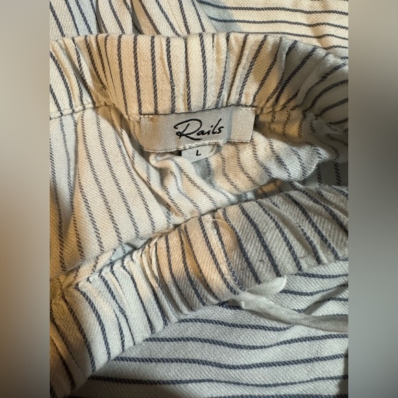 Rails Clara Pajama Set Robin Stripe Heart Embroidery - Picture 7 of 8